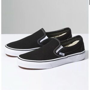 Vans classic slip on black